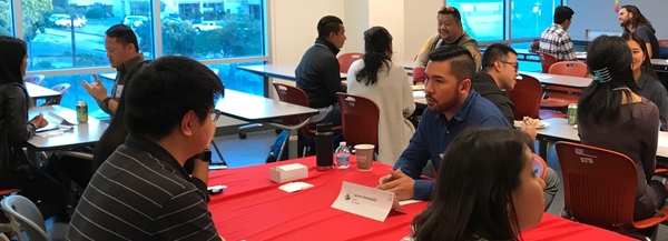 students speed networking